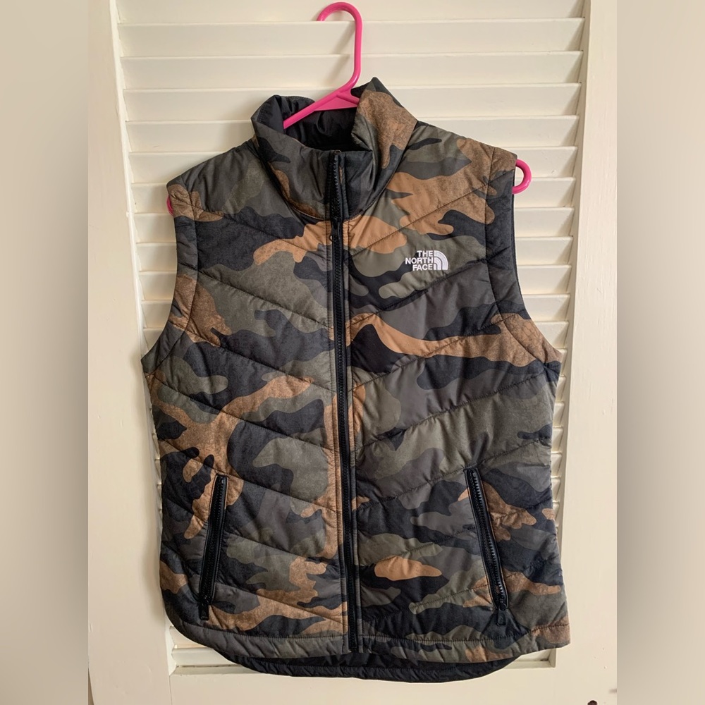 The North Face Camo Puffer Vest